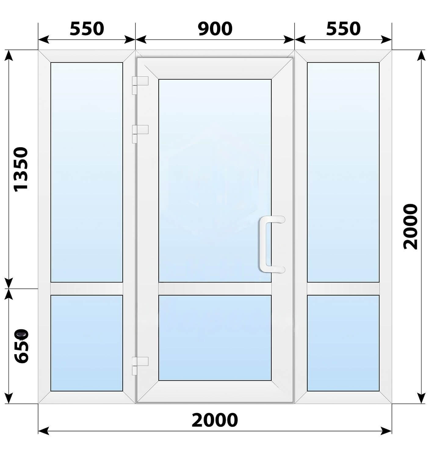 Теплая пластиковая входная группа 2000x2000 №2