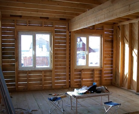 Монтаж окон в каркасном доме