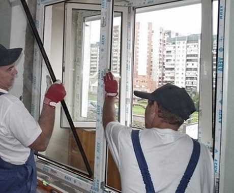 Установка окна из ПВХ