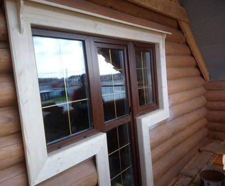 Установка окон в деревянных домах